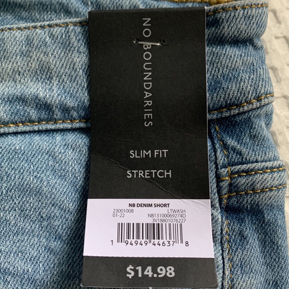 Men’s No Boundaries Slim Fit Stretch Denim Short Size 34 - Picture 4 of 8